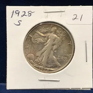 1928 S  USA Liberty Walking Silver Half Dollar