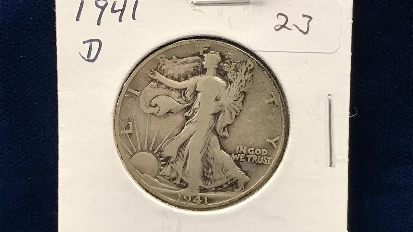 1941 D USA Liberty Walking Silver Half Dollar