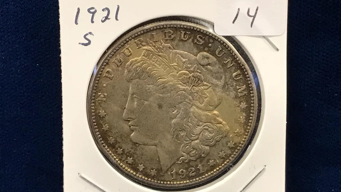 1921 S USA Morgan Silver Dollar