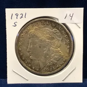 1921 S  USA Morgan Silver Dollar