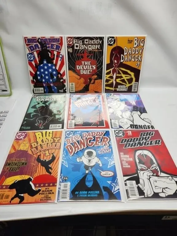 Big Daddy Danger comic lot #1-9 (DC,