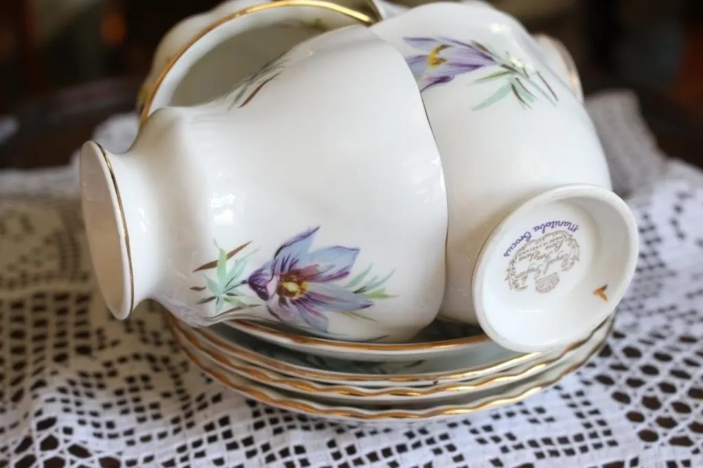 Royal Grafton 'Manitoba Crocus' China Tea Set