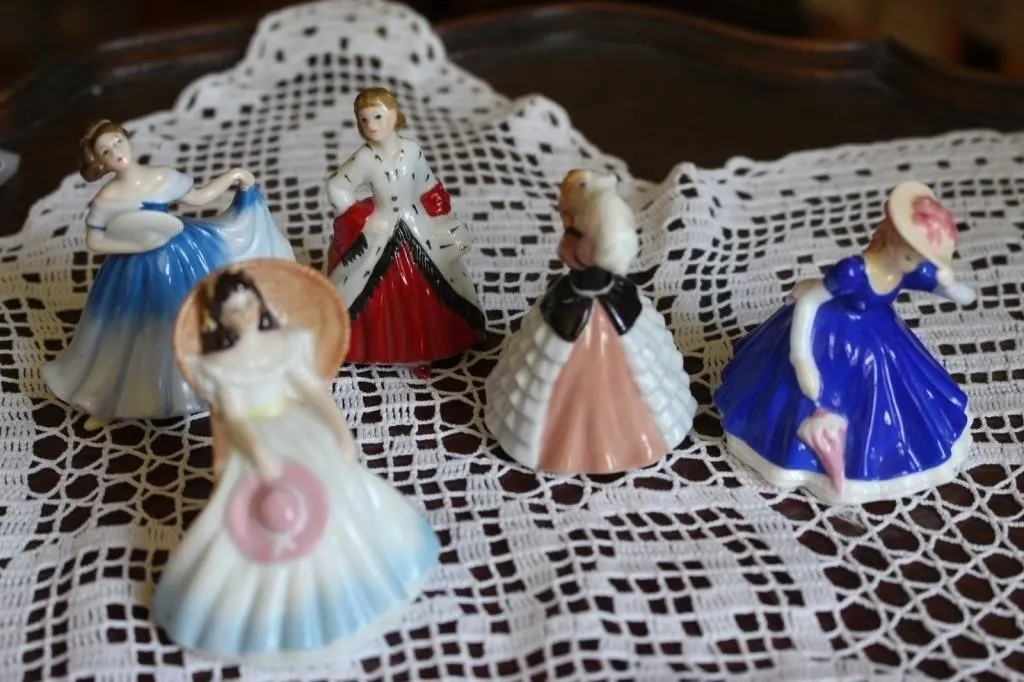 Lot of 5 Royal Dalton Porcelain Lady Figurines