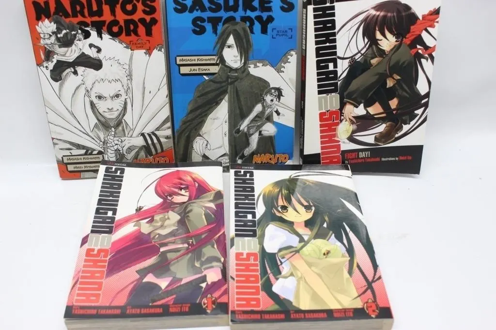 Naruto & Shakugan no Shana Manga Book Lot (5)