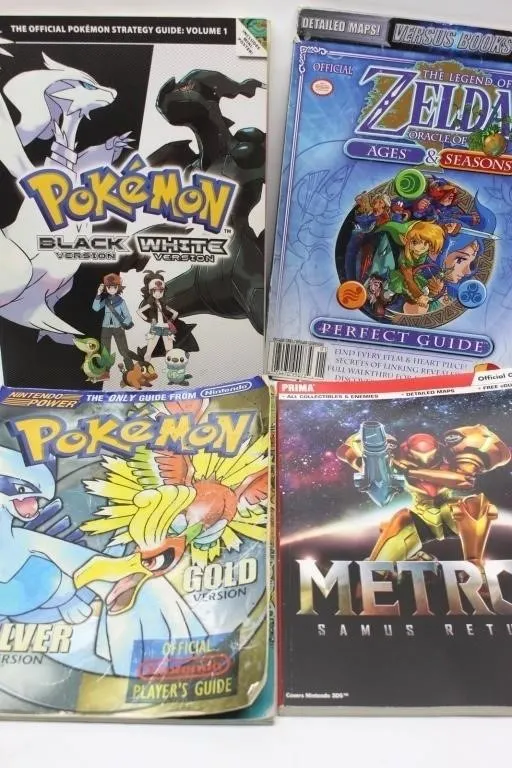 Nintendo Strategy Guide Lot Pokemon, Zelda,
