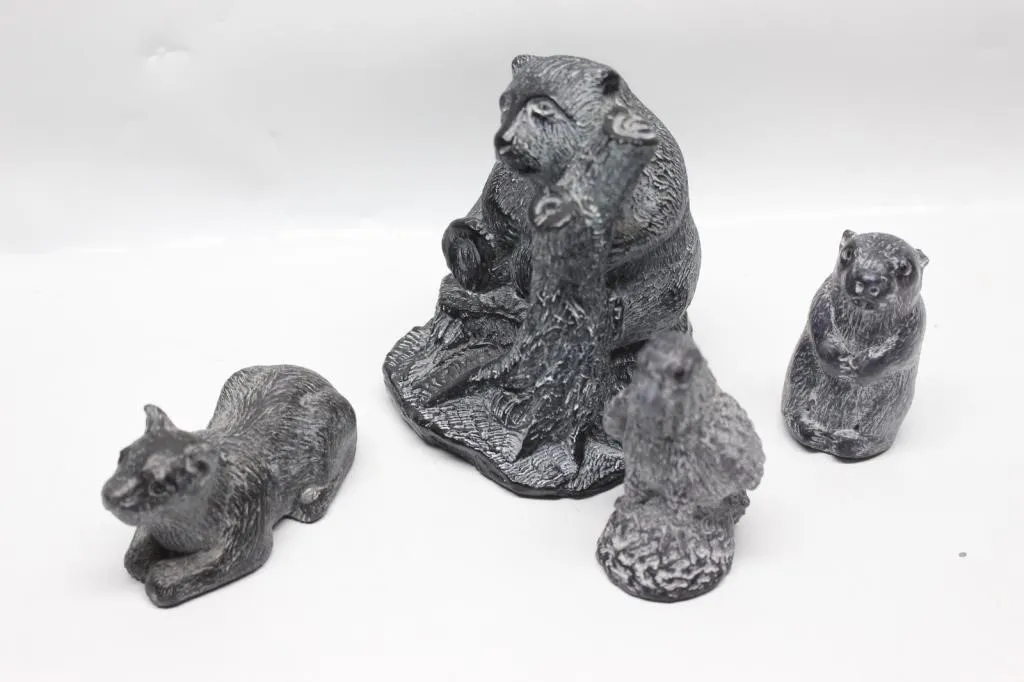 Aardik Collection Carved Animal Figurines, Set of