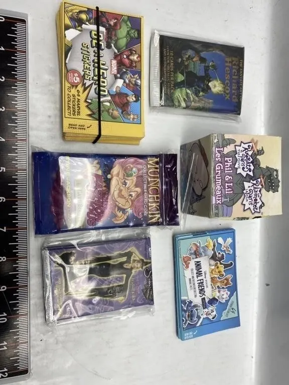 Trading Card Packs, Stickers & Collectible Box Lot