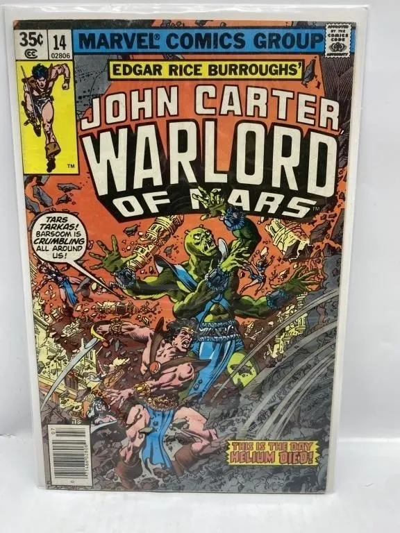 John Carter Warlord of Mars 14 Marvel Comic