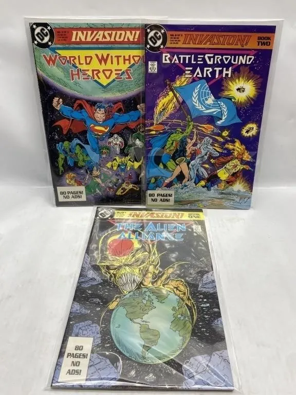 DC Invasion Comics 1-3 Complete Set