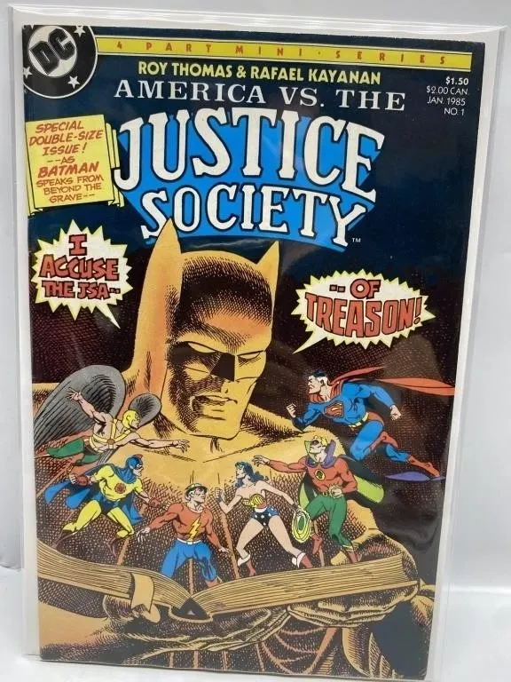 America vs. The Justice Society No. 1 Comic (1985)