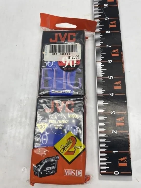 JVC VHS-C Compact Video Cassettes, 2-Pack