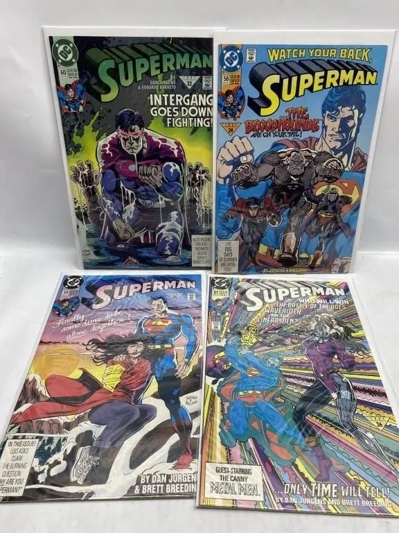 Superman DC Comics Lot (4 Issues) 58-61
