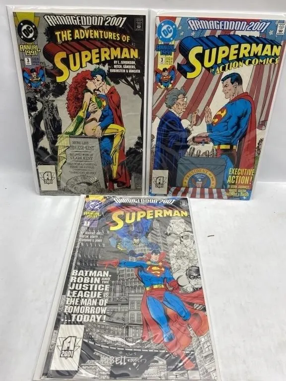 Armageddon 2001 Superman Comics Lot of 3