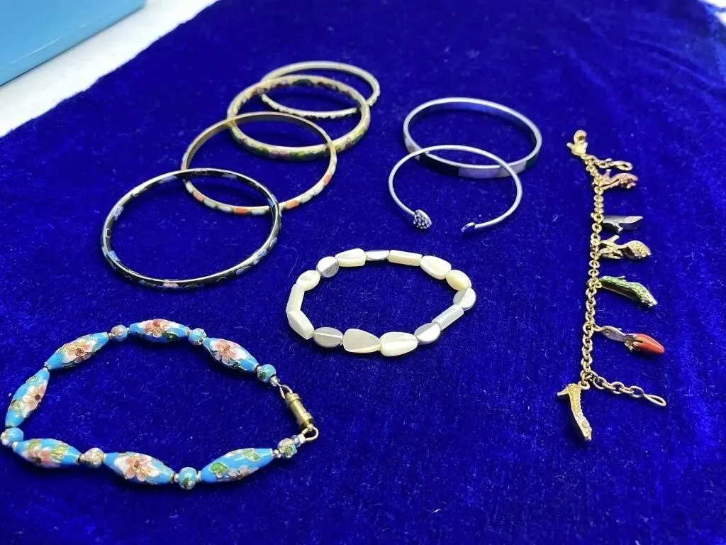 Assorted Bangle Bracelets, Beaded Bracelets & Shoe