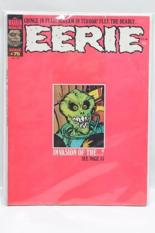 Eerie 75 Warren Magazine Comic (June 1976)