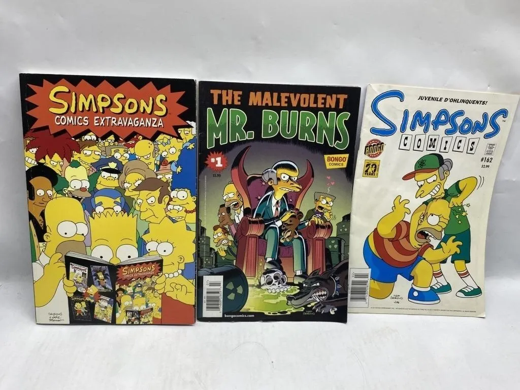 Simpsons Comics Lot - Extravaganza, Mr. Burns, 162