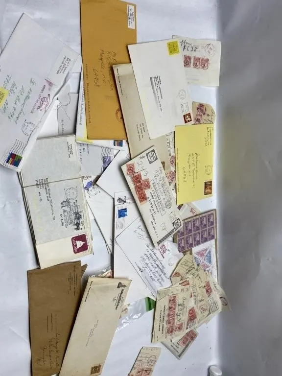 Lot of Vintage Postal Covers & Stamped Envelopes