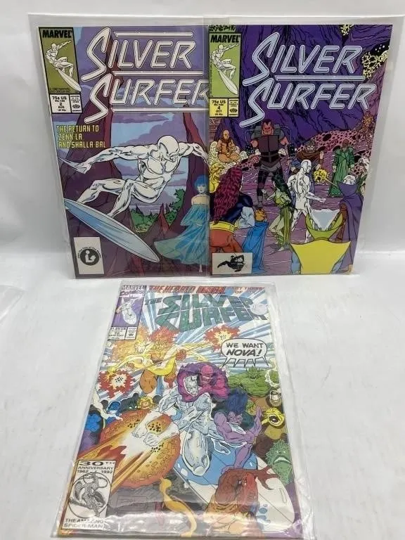 Silver Surfer Comic Lot (3 Issues)