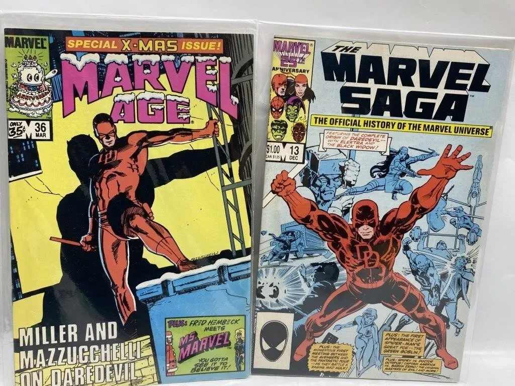 Marvel Age 36 & Marvel Saga 13 Comic Books