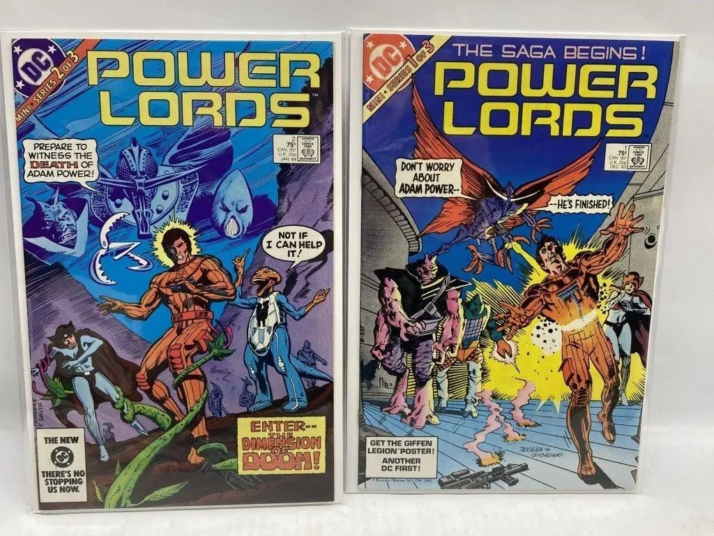 Power Lords Mini-Series 1 and 2 DC Comics 1983