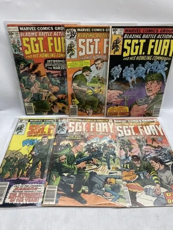 Sgt. Fury and His Howling Commandos Comic Lot (6)