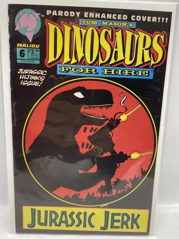 Malibu Dinosaurs for Hire 6 Jurassic Jerk Comic