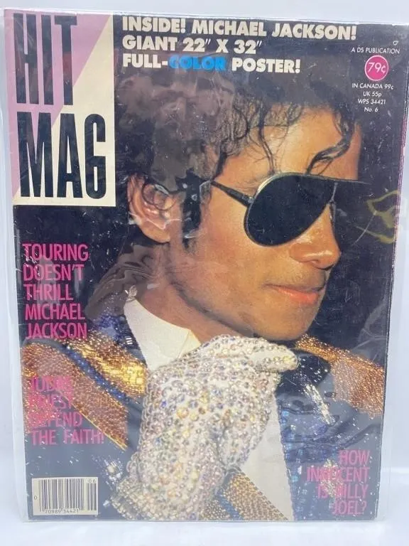 Hit Mag Magazine 1984 Michael Jackson Cover No. 6
