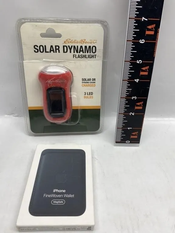 Eddie Bauer Solar Dynamo Flashlight & iPhone