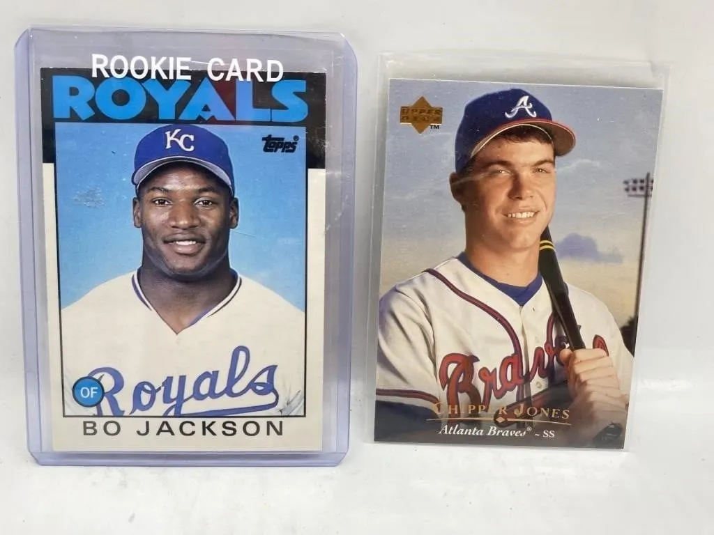 1986 Topps Bo Jackson Rookie & Upper Deck Chipper