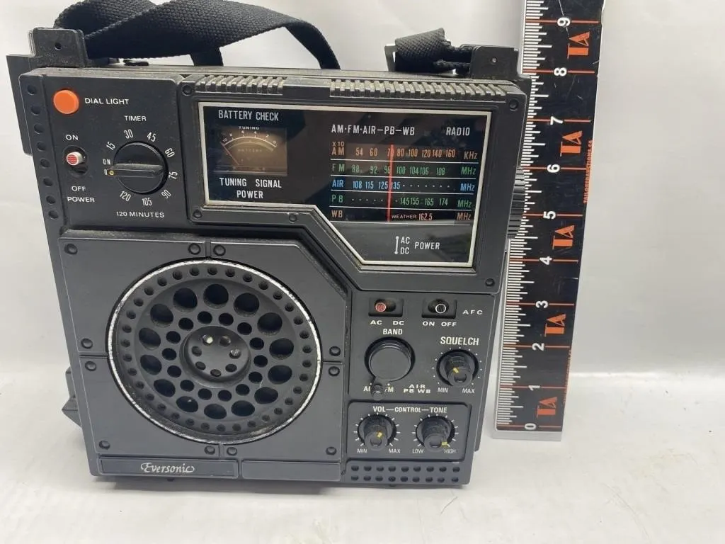 Eversonic Multi-Band Portable Radio AM FM AIR PB