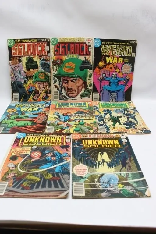 DC War Comics Lot: Sgt. Rock, Weird War, Unknown