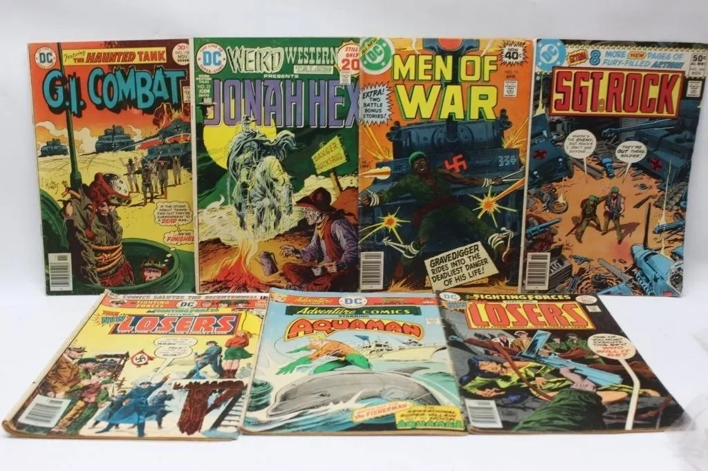 DC War & Adventure Comics Lot: Sgt Rock, Jonah