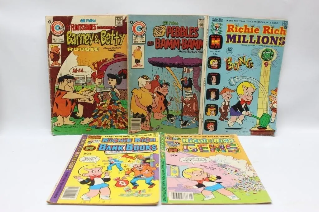 Charlton & Harvey Comics Lot: Flintstones & Richie