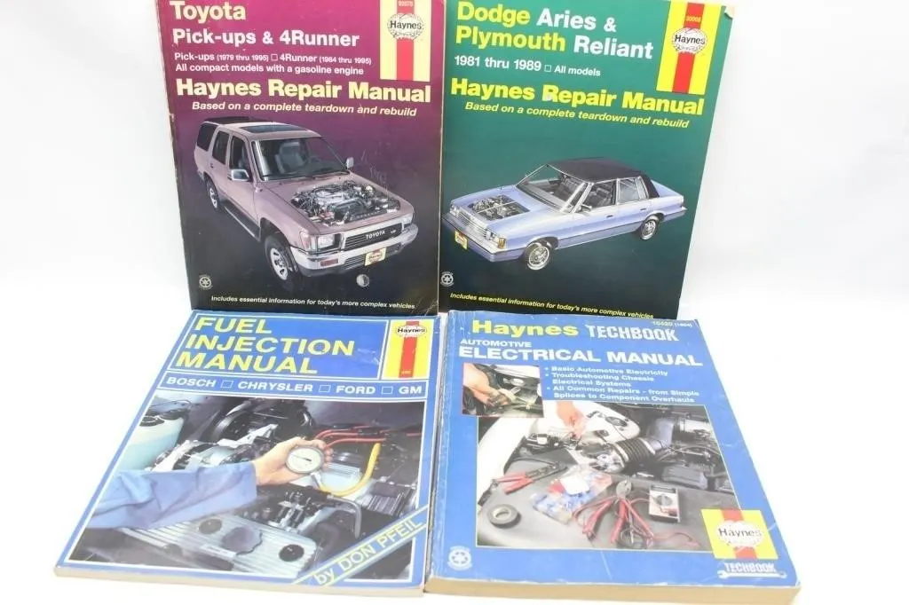 Haynes Repair/Techbook Manuals (4): Toyota,
