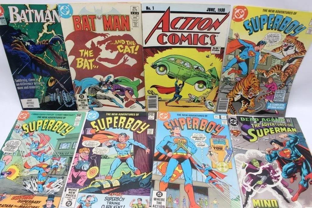 DC Comics Lot: Batman, Superboy, Superman