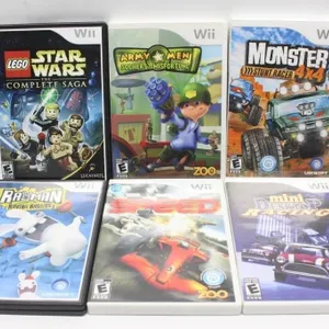 Lot of 6 Nintendo Wii Racing/Action Games
