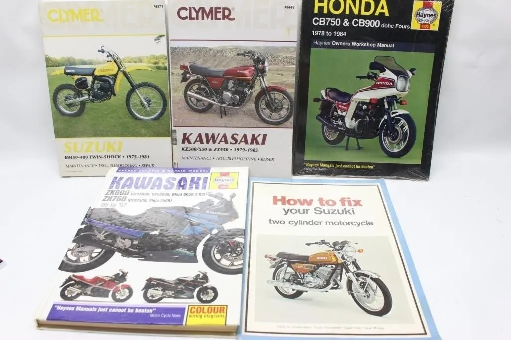 Haynes/Clymer Motorcycle Repair Manuals & Toy