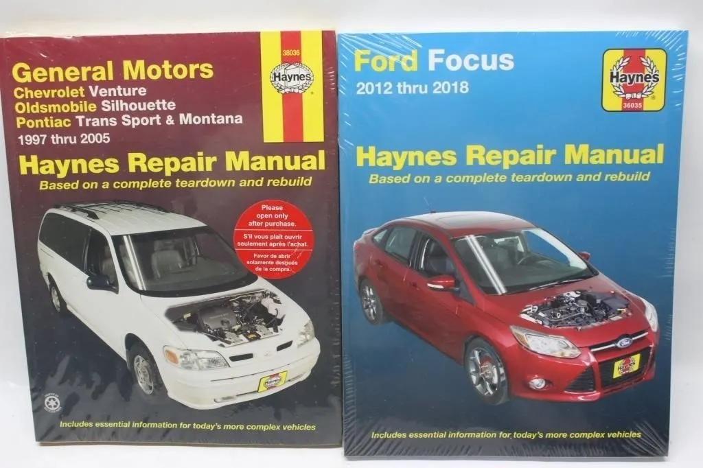 Haynes Repair Manuals: GM Vans & Ford Focus (2