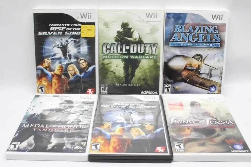 Nintendo Wii Games Lot of 6