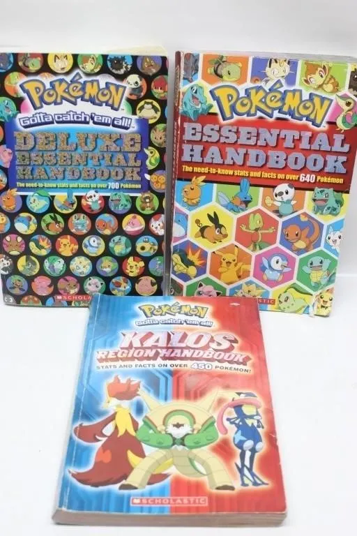 Pokemon Handbook Book Lot