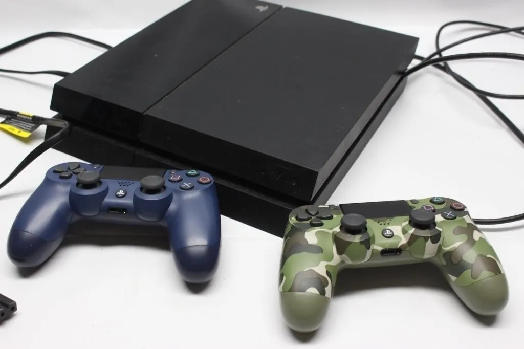 Sony PS4 Console with Blue & Camo DualShock