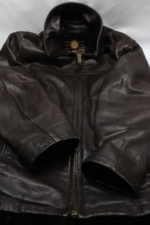 Marc New York Brown Leather Jacket, Size M