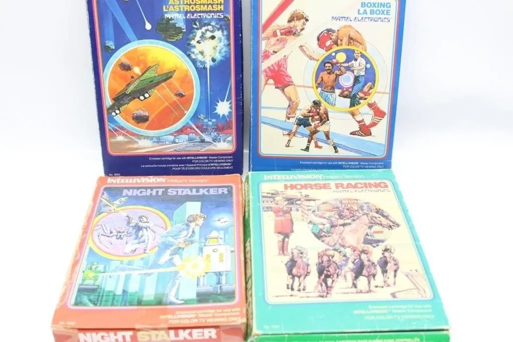 Intellivision Games Lot: Astrosmash, Boxing, Horse