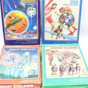 Intellivision Games Lot: Astrosmash, Boxing, Horse