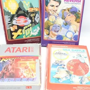 Intellivision & Atari 2600 Game Lot (4)