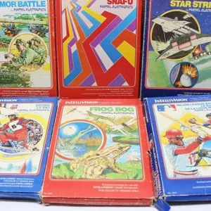 Intellivision Game Lot: 6 Boxed Cartridges