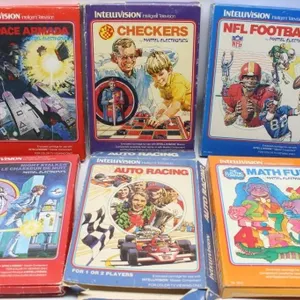 Lot of 6 Intellivision Games w/ Boxes