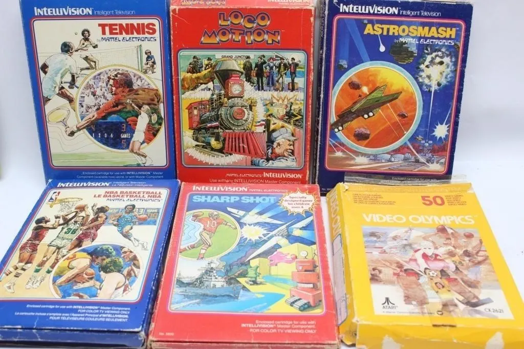 Intellivision & Atari Game Lot (6 Games)