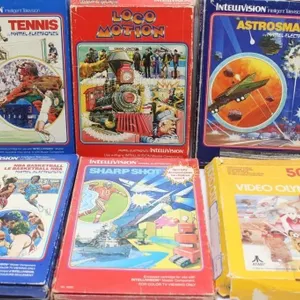 Intellivision & Atari Game Lot (6 Games)