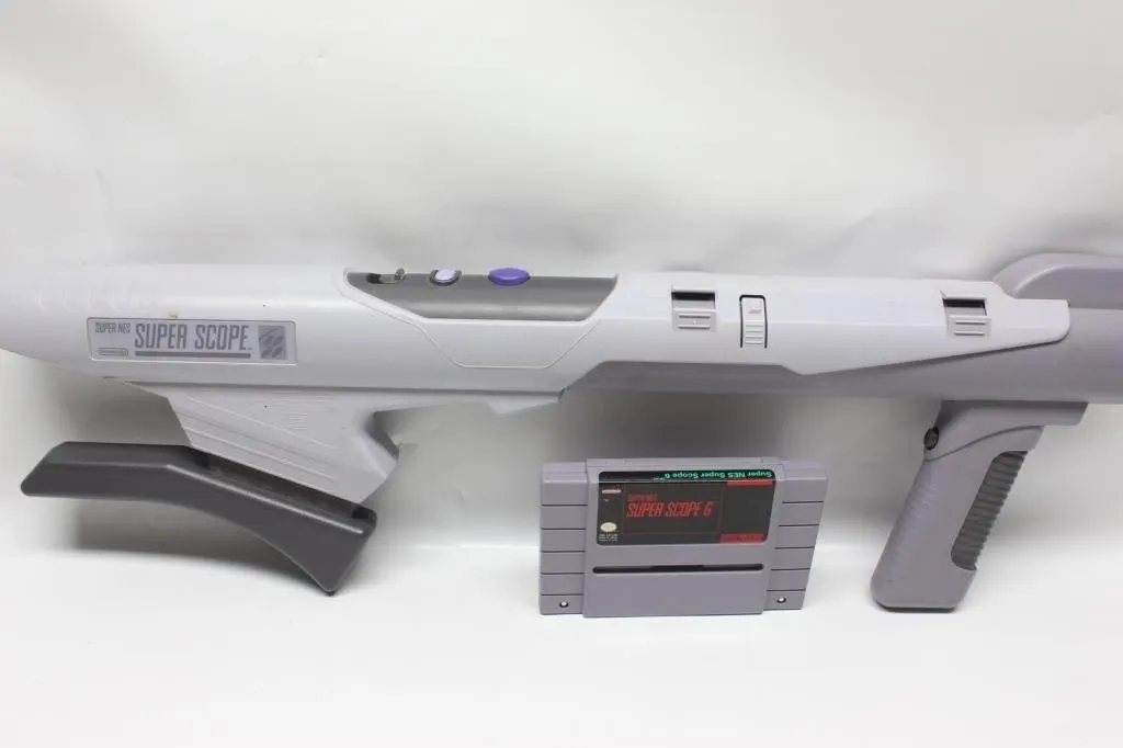 Super Nintendo Super Scope w/ Super Scope 6